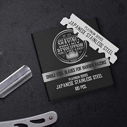 Barber Razor Blade - Single Edge Razor Blades 100 Count - Stainless Steel Razor Blades Single Edge #TOP5