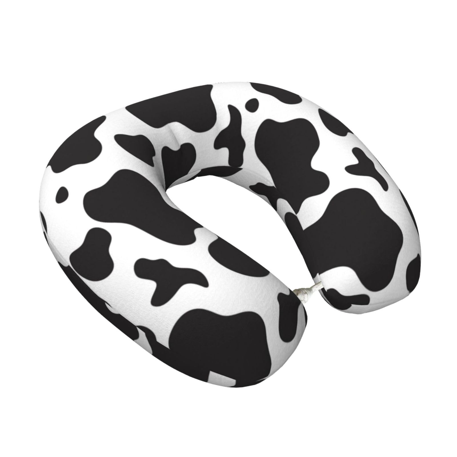 LKYMOH Cow Spots Print, Travel Neck Pillow U-Shaped Memory Neck Support Soft Comfortable With Washable Cover For Airplane Car Traveling and Office