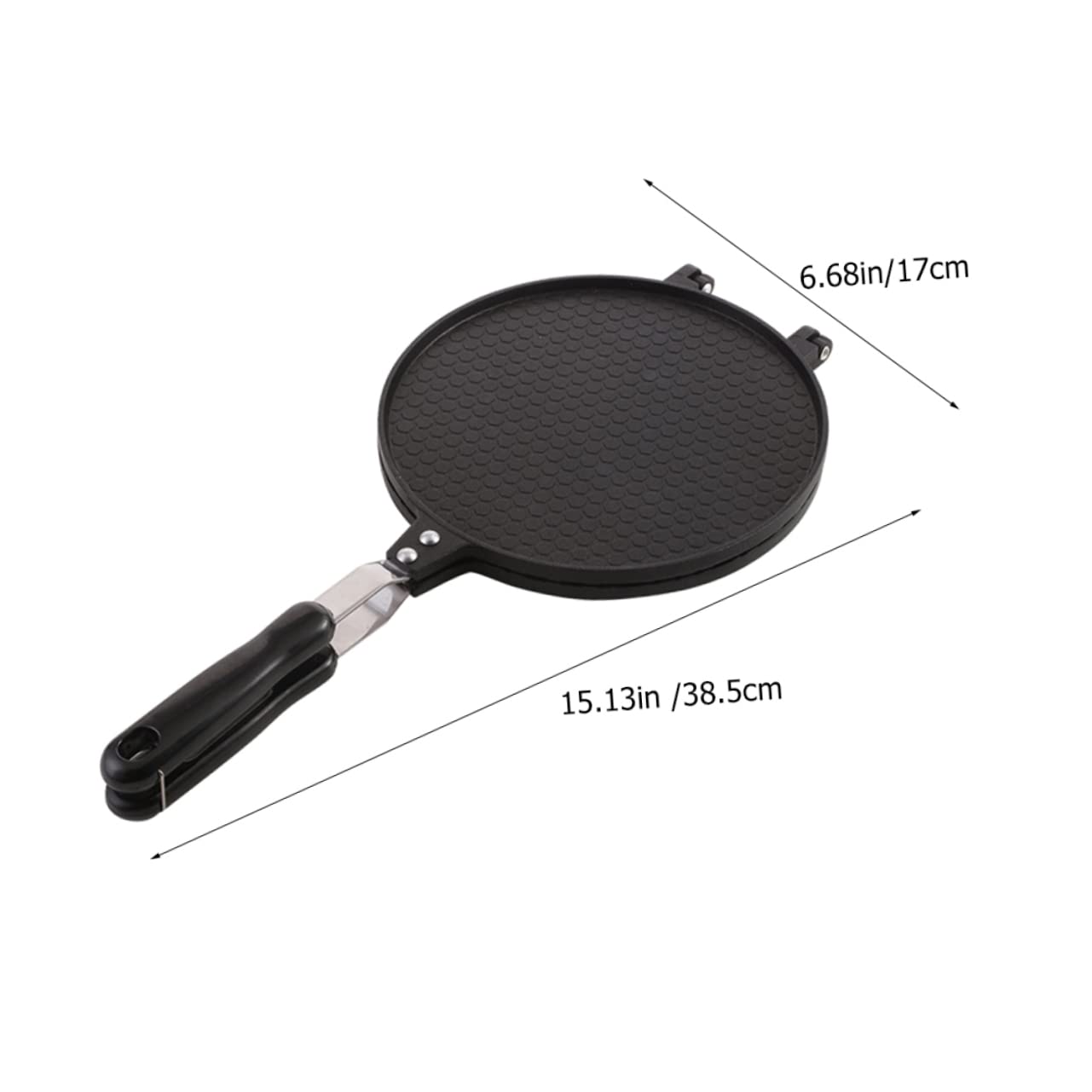 Runder Omelett Maker aus Aluminium, Schwarz für Backen