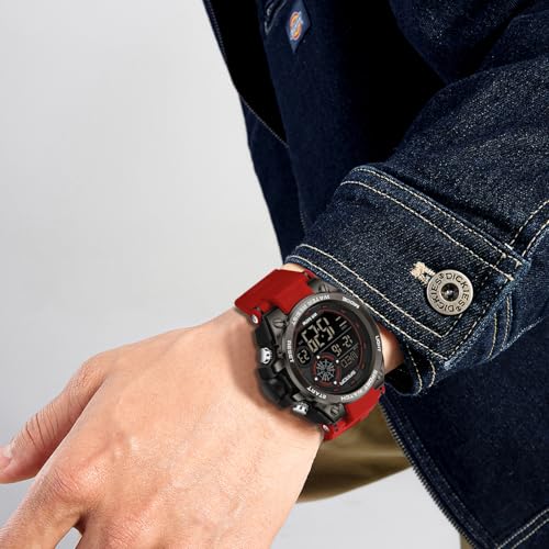 FANMIS Mens Fashion Military Multifunction Digital Watches 50M Water Resistant Electronic LED Backlight Sports Watch Unisex Outdoor Sport Watch4