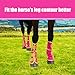 Fly Boots for Horses Set of 4 – Breathable Mesh Leg Protection for Summer with Ventilated Design & All-Day Comfort （Pink，Large