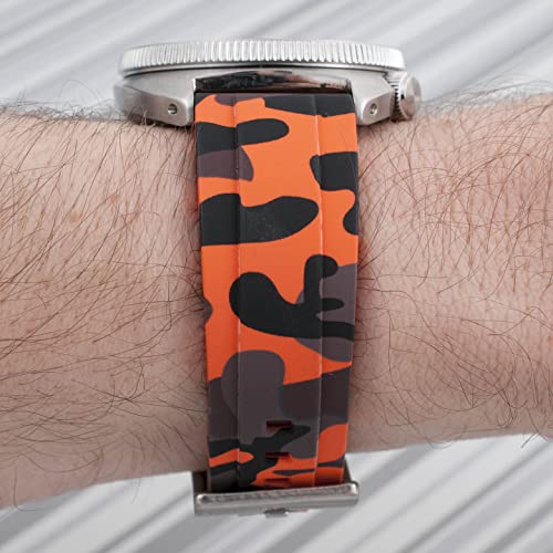Image of StrapHabit Quick Release Rubber Watch Strap Band FKM 20mm 22mm 24mm