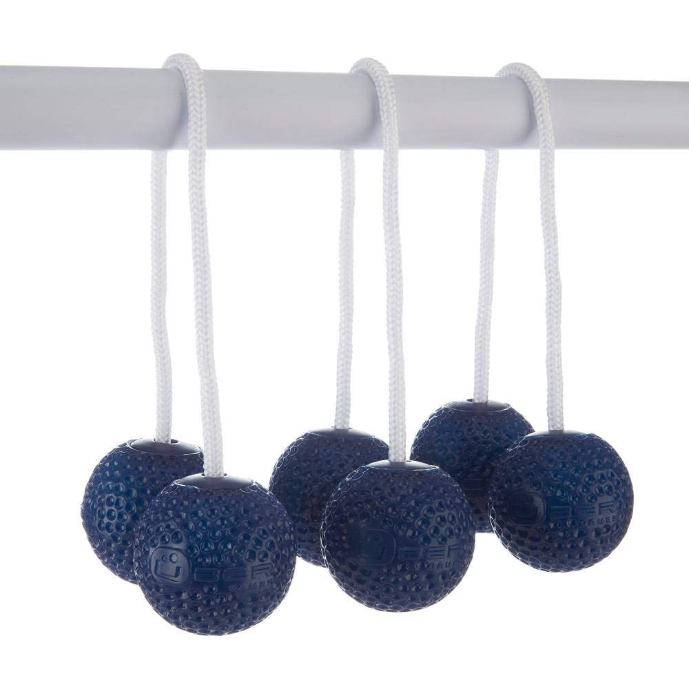 Uber Games Original 2024 Leitergolf Spiel - Profi Top Qualität Leiterspiel Wurfspiel - Jetzt Unzerbrechliche Stangen - Luxustaschen mit offizielle Soft Bolas (Blau und rot)