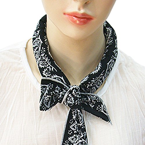 Fashion Cooling Ice Scarf Neck Wrap Bandanna Ice Scarf by The Eliixr, Black