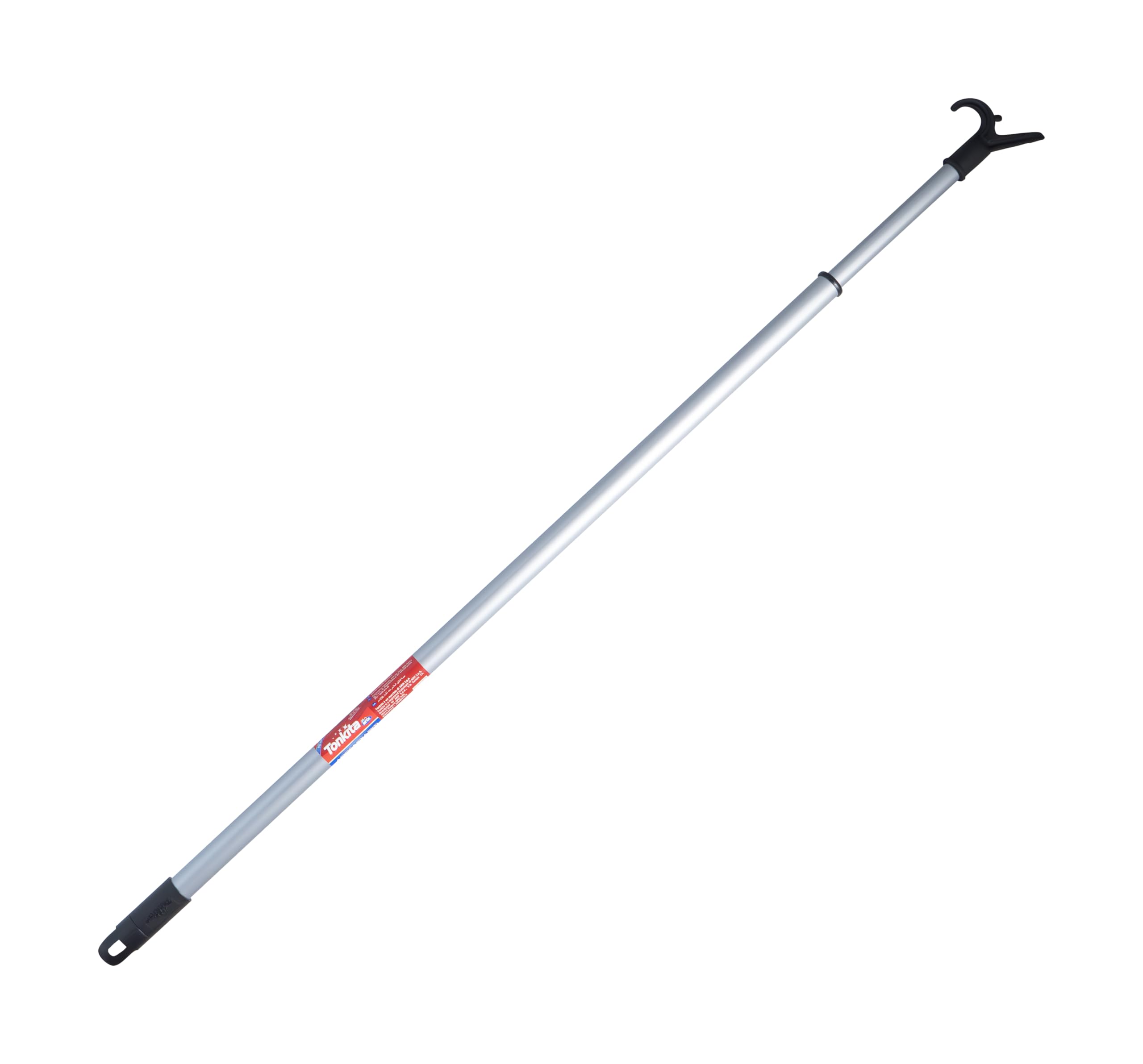 TONKITA | Barra perchero extensible hasta 150 cm, mango ajustable con bloqueo interno, gancho telescópico extensible, barra para armario - Made in Italy