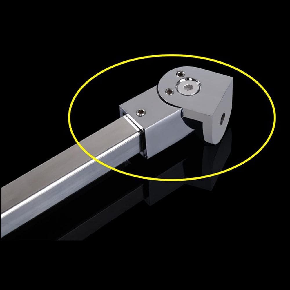 Barre stabilisatrice de douche en acier inoxydable,dorée,575 mm,compatible avec des épaisseurs de verre de 8 à 10 mm,angle d'installation réglable à 180°