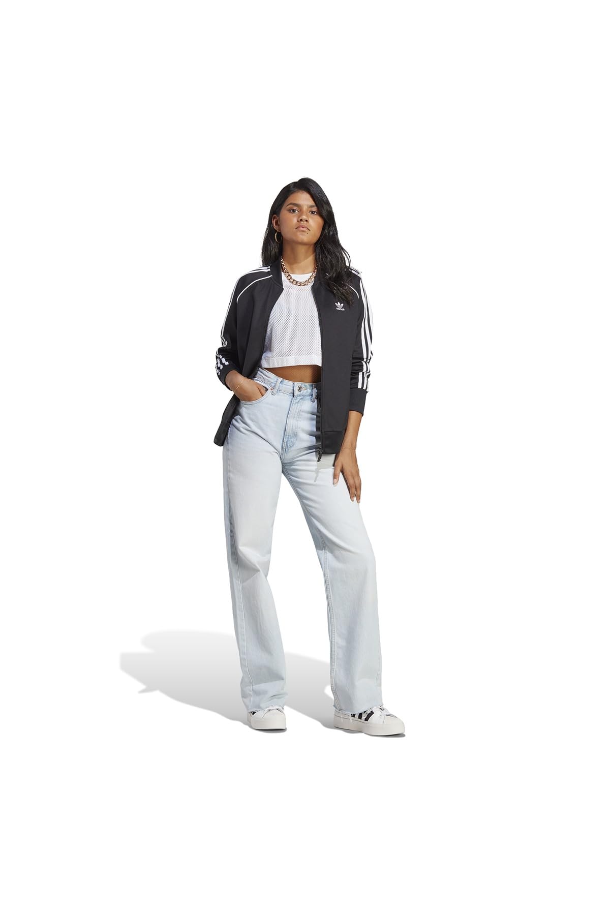 adidas Originals bluza damska czarna z aplikacją