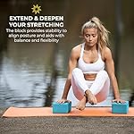 Sunshine Yoga 4" Yoga Block, 10 Pack Bulk EVA Foam Yoga Blocks, Firm and Supportive Yoga Brick, Balance Foam for Stretching, Pilates, and Workout, 4" x 6" x 9" - Image 5