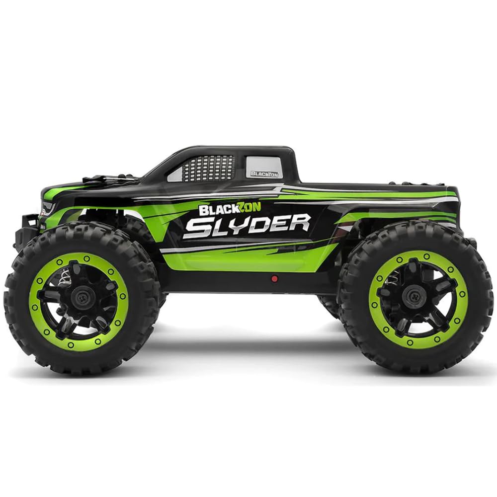 Voiture télécommandée BlackZon Slyder MT Eletric Monster Truck 4WD Vert (540100)