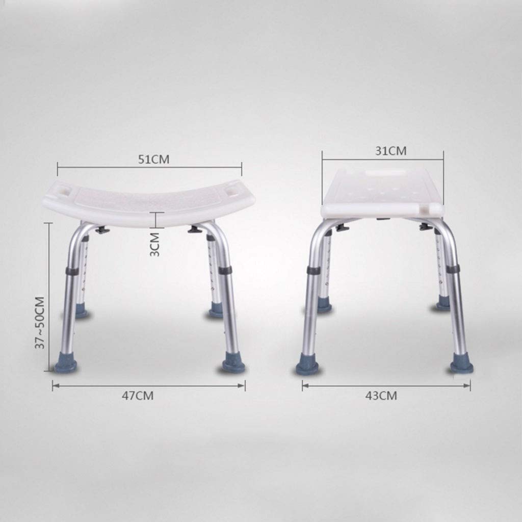 Silla De Baño para Personas Mayores, Asiento De Baño con Alfombrilla Antideslizante, Silla De Ducha Ligera, Taburete De Baño Plegable para Embarazadas, Taburete De Ducha(Do