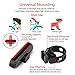Bike Tail Light Rechargeable 2 Pack, Rear Red Bike Light for Night Riding, Back Bicycle Taillights with Great Battery Life, Easy to Install On Any Bike Trailer or Helmet