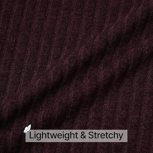Image of GIVON Women's Lightweight Zip Up Hoodie Brushed Knit Stretchy Fabric Long Sleeve Thin Jackets with Kangaroo Pocket
