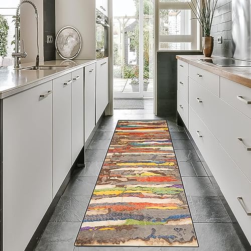 Alfombra rectangular de cocina y dormitorio 80x120 cm que aporta calidez al pasillo del hogar 5