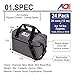 AO Coolers Original Soft-Sided Cooler Bag, Leak-Proof, Insulated, Lightweight, Royal Blue, 12-Can