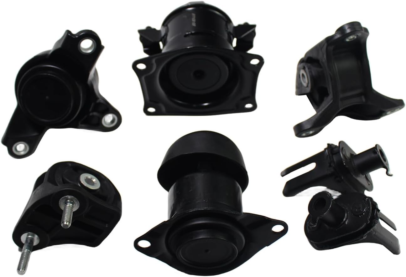 Engine Mounts & Manual Trans. Mount Set Replacement for 2008-2012 Honda Accord 3.5L V6 Engine Motor Mount Kit A65011 A65003 A4591 A65025 A4592 A4561