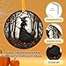 Mystic Witch Halloween Decoration – Stained Glass Style Suncatcher for Window or Wall – Spooky Ornament Gift for Witch Lovers, Women & Indoor Halloween Decor