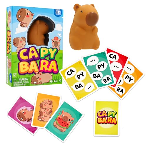 Play Fun Capybara Juego de Cartas para familias y Amigos Consigue ser el Que Menos Cartas acumule Familias y Amigos a Partir de 8 años
