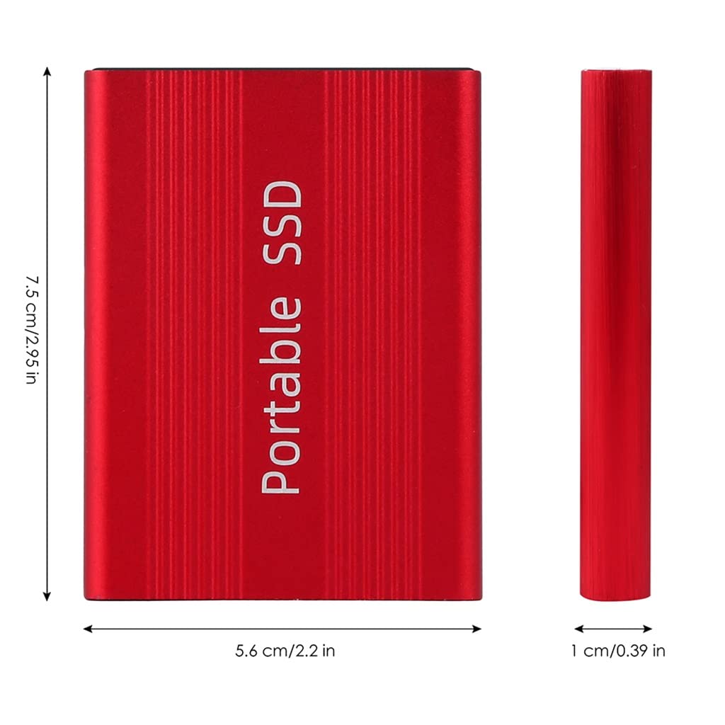 Tragbare SSD 3.0 USB-C 1 TB 500 GB externe Solid State Disk 6,0 Gb/S externe Festplatte für Laptop, Desktop-Kamera oder Server (Farbe: Schwarz, Größe: 1 TB)