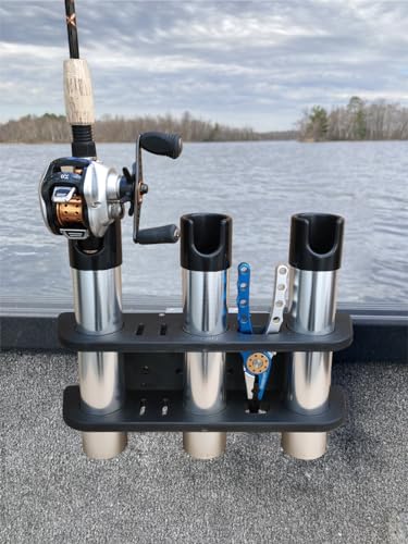 Brocraft Rod Storage for Alumacraft Boat/AlumaTrac Bracket System 3 Rods Storage