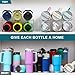 LARGER Compartment - Stackable Water Bottle Organizer Holder - for Stanley & Others' Large Tumbler - Clear Wine Rack, Cup Bottle Holder for Cabinet Home Countertop Fridge Pantry Shelf, 2 Tier Hold 6