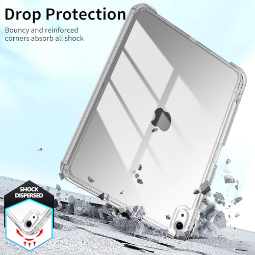 Image of ProElite Case Cover for iPad (A16) 11th /10th Gen (2025 /2022) Case, Sliding Detachable Smart Flip Case Cover for Apple iPad 11th /10th Gen with Pencil Holder, Grey
