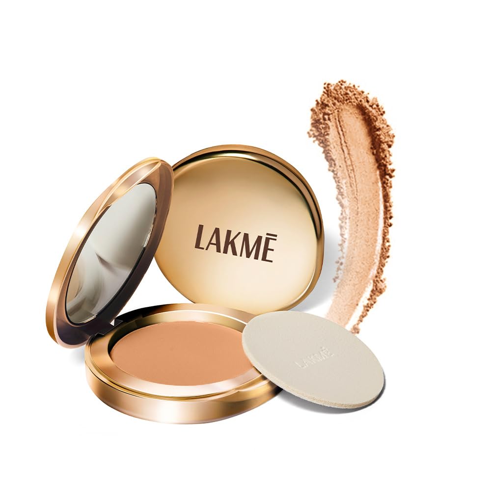 Lakme 9 to 5 Flawless Matte Complexion Compact Powder, Almond, Absorbs