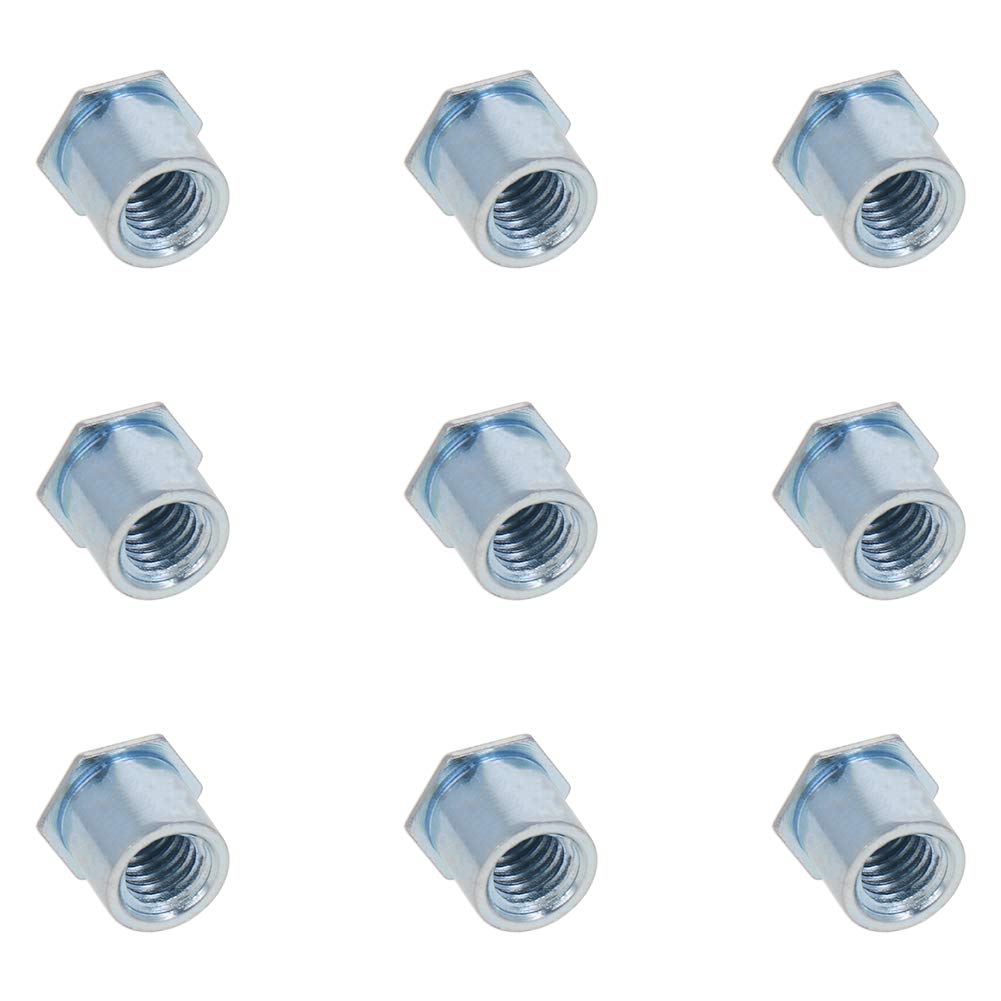 MroMax M4x0.7mm Pitch Zinc Plating Carbon Steel Hex Head Blind Hole Metric Self Clinching Standoff Nuts Sliver Tone 200Pcs