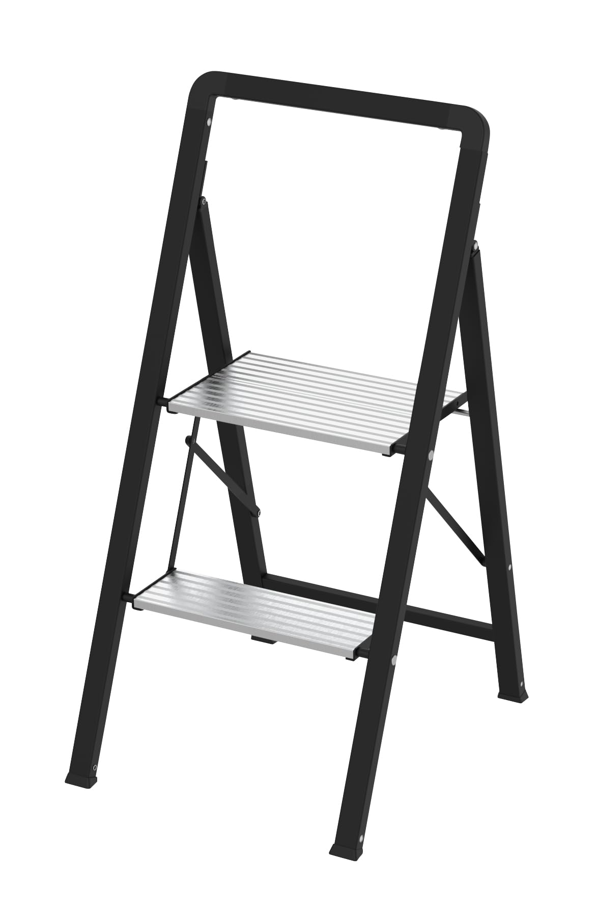HOME It® Drabina schodowa z 2 stopniami (wysokość 89 cm x szerokość 41 cm)