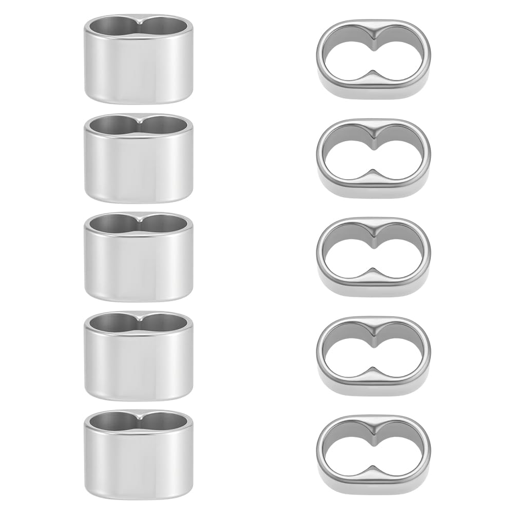 Amazon.com: UNICRAFTALE 10Pcs 304 Stainless Steel 6mm Slider Beads