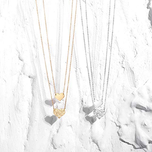 Image of MEVECCO Dainty Pendant Layered Necklaces for Women
