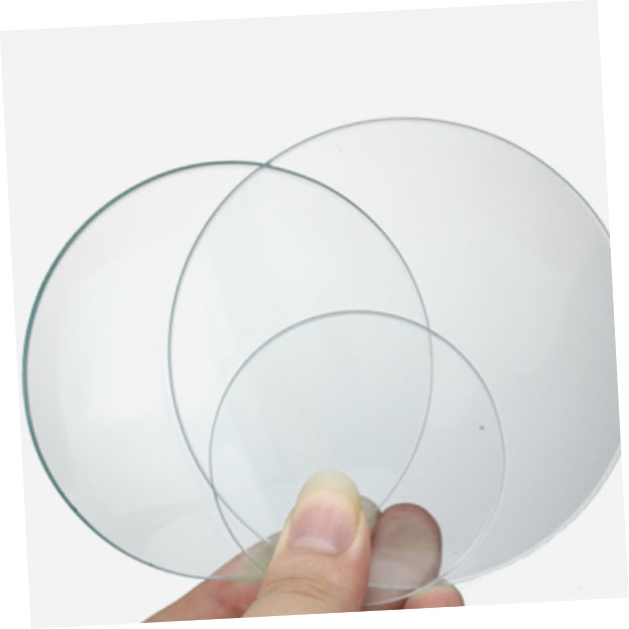Mikikit 10pezzi Coperture in Vetro per Becher Trasparenti da Laboratorio per Esperimenti Chimici Design Preciso e Resistenza alle Alte Temperature