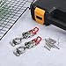 2Pcs Toggle Latch Clamp 4001 Quick Release Hand Tool Toggle Clamp Adjustable Stainless Steel Pull Hasp Latches 220Lbs Holding Capacity for Lid Jig, Tool Box Case, with 8pcs Screw