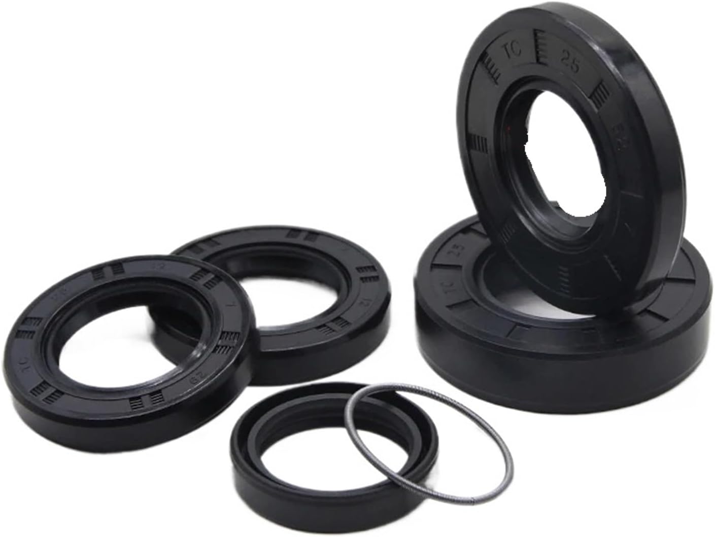 Black NBR Oil Seal ID 25mm TC-25 * 31/32/34/35/38/40/42/45/50/52/55/60/62 * 4/5/6/7/8/10/12mm Nitrile Rubber Shaft Double Lip Gasket(25x32x7mm)