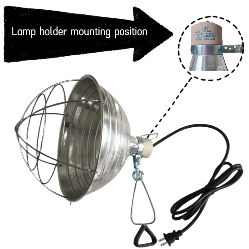 UL Listed E26 Ceramic Lamp Socket, 660W High-Temp Porcelain Light Holder for Brooder Heat Lamp, Reptile Basking Fixture, DIY Replacement (White, 4-Pack) - image 2