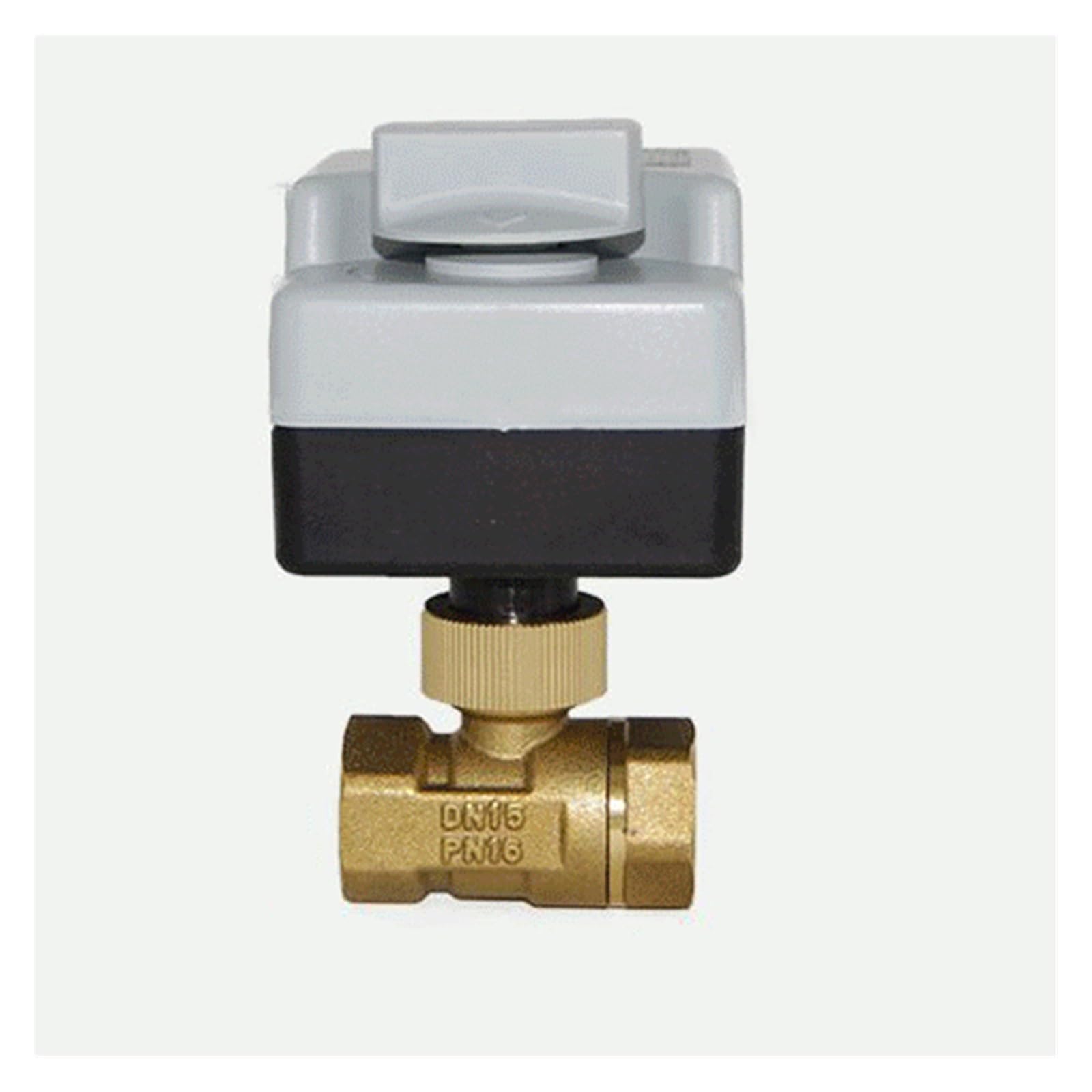Válvula de bola eléctrica de latón de 1/2" para sistemas de calefacción y agua AC220V