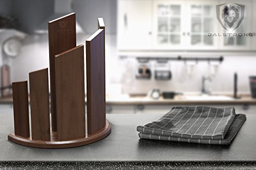 Dalstrong Magnetic Knife Block - Holds 12 Piece - 'Dragon Spire' - Premium Double-Sided Walnut Block Holder And Stand - Display Stand - Professional Kitchen Set - Cooking Set #TOP2