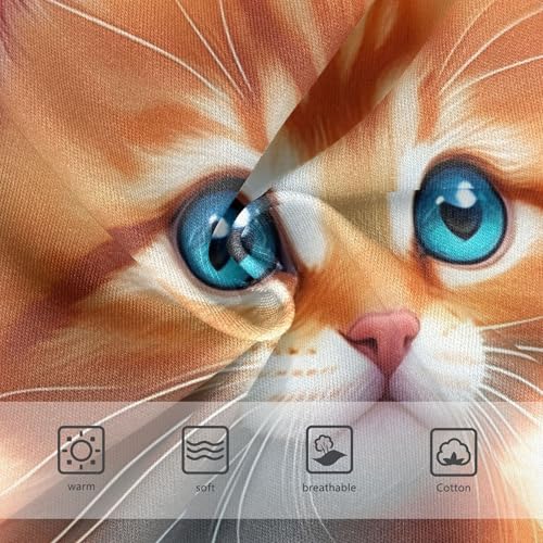 Fun Toddler Underwear Floral 2t Cotton Panties Little Girl Cute Orange Tabby Kitten Floral Undies Kids Briefs3