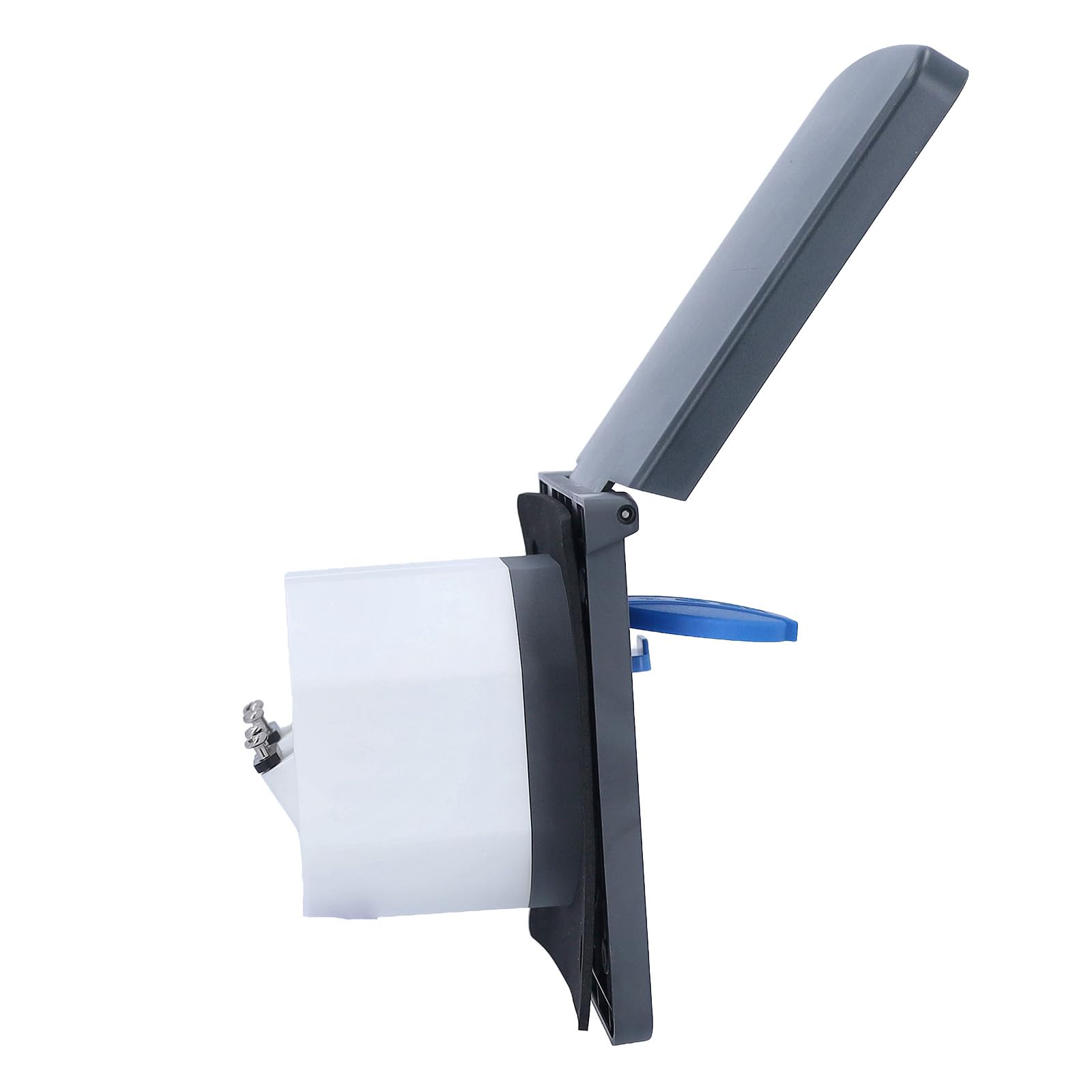as - Schwabe Gniazdko do przedsionka do przyczepy kempingowej z gniazdem USB-C i USB-A, gniazdo SAT i gniazdko 230 V, IP44, do przyczep kempingowych, antracytowe