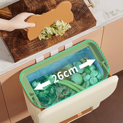 Poubelle de comptoir compacte dotée d'un range-sacs intégré
