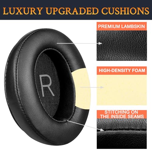 SOULWIT Lambskin Earpads Replacement for Sennheiser Momentum 3 Wireless Noise Cancelling Over/Around-Ear Headphones - Image 4
