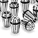 Genmitsu 15PCS ER11 Precision Spring Collet Set for CNC Engraving Milling Lathe Chuck Tool, 1.0mm-7.0mm & 1/4