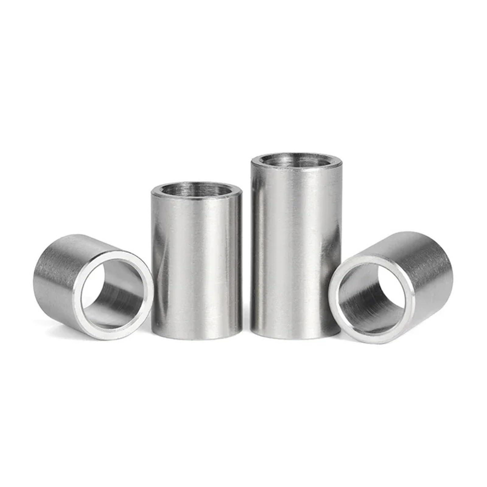 Edelstahl Beilagscheiben M2,5 M3 M4 M5 M6 M8 304 Edelstahl Buchse Unterlegscheibe, rund, hohl, ohne Gewinde, Abstandshalter, Dichtung, Länge 3–20 mm(D10xM8 (20pcs),Length 12mm)