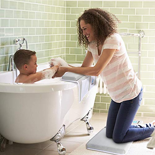 JCUBE&P Tub Kneeler and Elbow Relaxation - 3 Bonus Child Tub Toys - Padded Knee Mat for Tub Bathing - Lavatory Tub Kneeling Pad (Spring) 3 51v5Ytim0pL