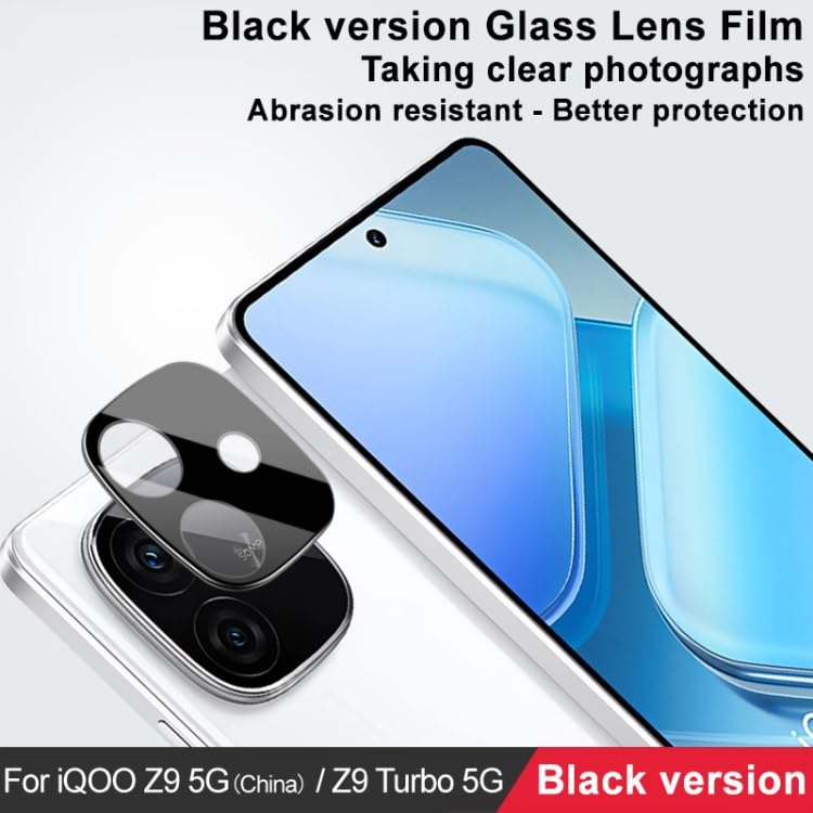 Image of ZARALA Glass Camera Lens Protector For iQOO Neo 10R 5G /vivo iQOO Z9 Turbo [9H Hardness] [6D Lens Protector ] [Easy Installation] Black (iQOO Neo 10R 5G)