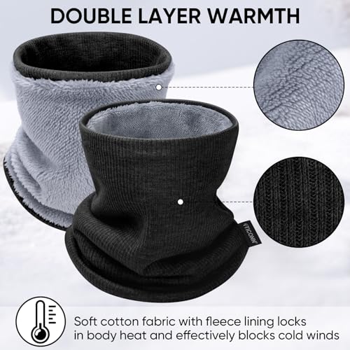 Image of TICONN Neck Gaiter Face Cover Scarf, Neck Warmer Breathable Sun & Wind-proof for Skiing Fishing Hiking Cycling