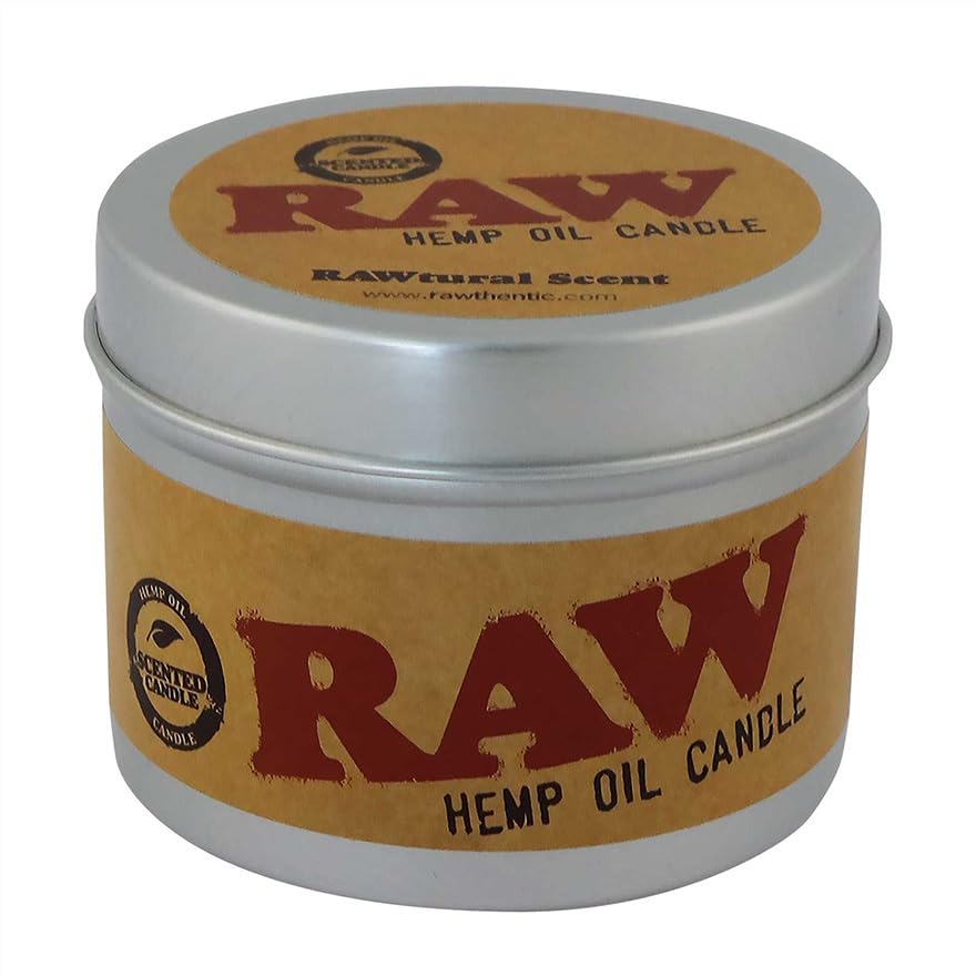 RAW Duftkerze RAWtural Scent mit Hanfsamenöl 10 Duftkerzen