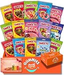 MunchyCravings Gummy Candy Variety Box (16 Packs, Up to 8 Flavours) – Snack Box with Sweet & Sour Gummies – Candy Gift Box for Men, Women, Kids & Adults – Care Package for Birthdays, Christmas & Halloween