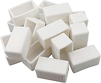 Vista 13 de Antrader 4 almohadillas de goma de PVC para patas de silla de mesa, almohadillas de goma para patas de silla, protectores de 1 x 2 pulgadas