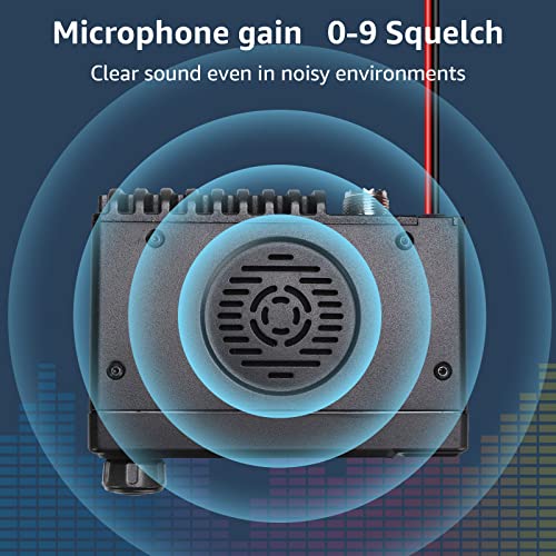 Image of Retevis RA25 GMRS Mobile Radio, Long Range GMRS Radio Mobile Transceiver, 8 Repeater Channel Base Station, Emergency Alarm FM Radio, Mobile Two Way Radio for Farm Overlanding