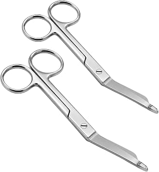 ToolUSA Stainless Bandage Scissors 4.5" Long W/ 1 3/4" Blades SC-85450-Z02  Pack of 2 Pcs